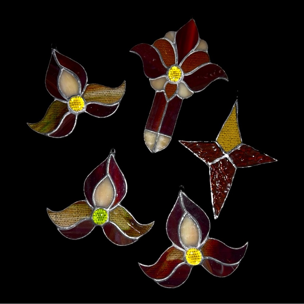 VTG Stained Glass Pieces